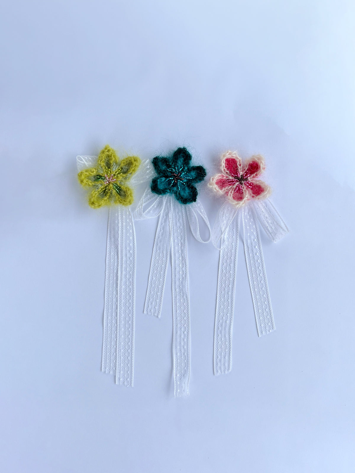 Mohair Flower Charm