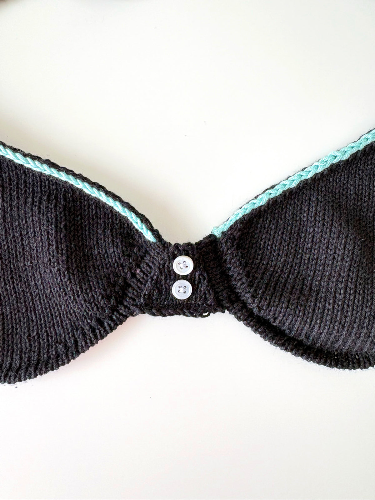 Little Button Bra - Black