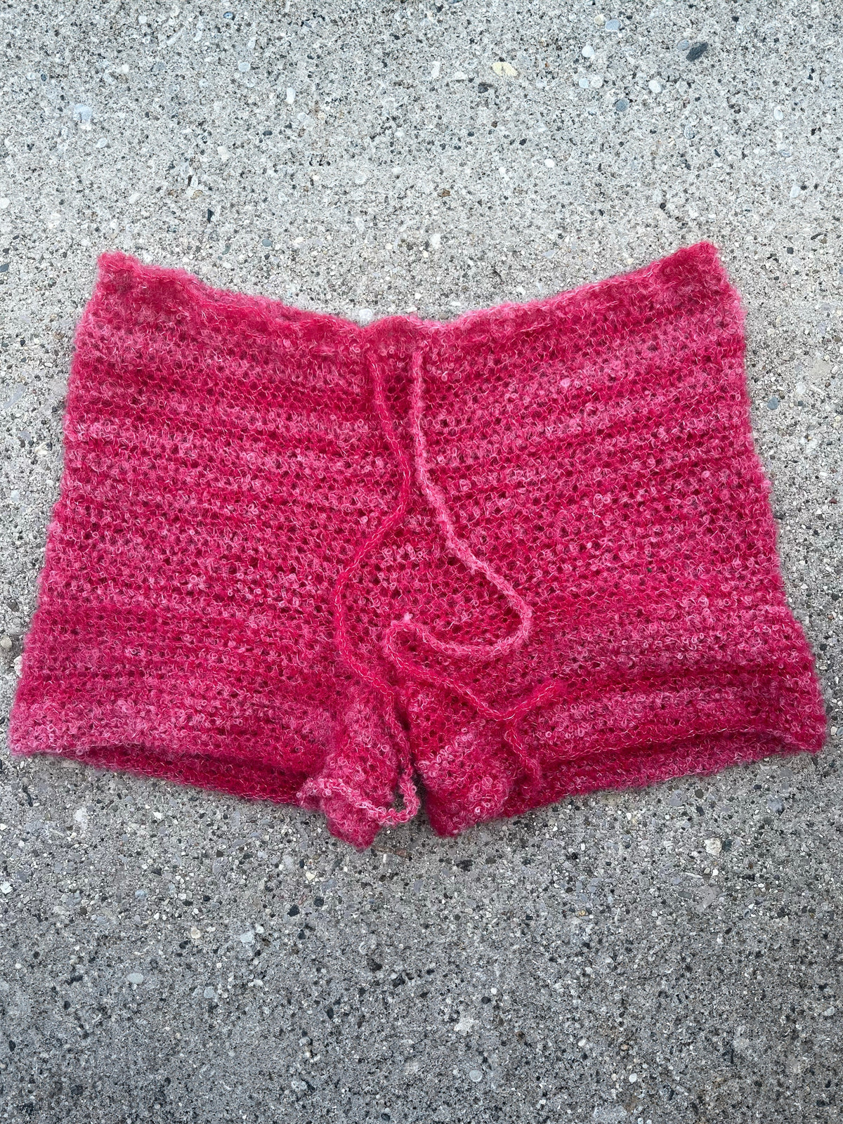 Pink Mohair Shorts