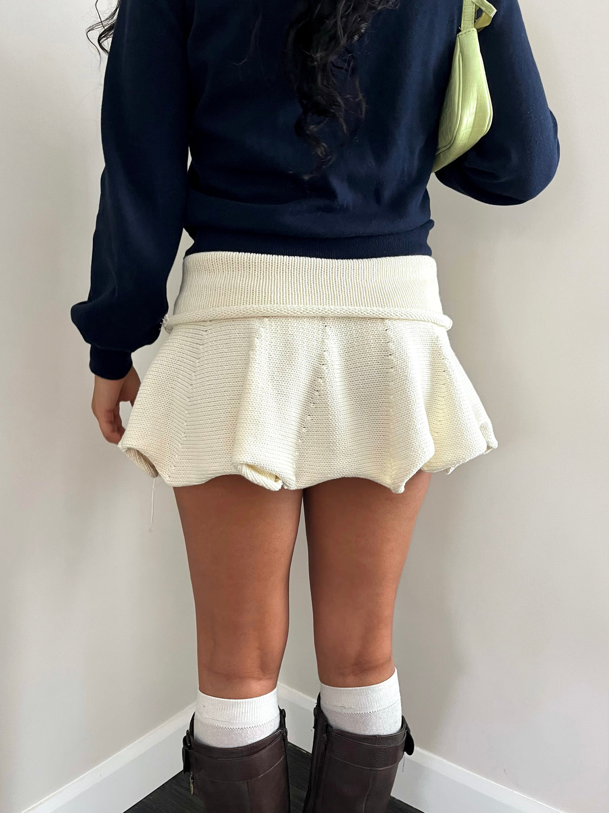 White Ruffle Mini